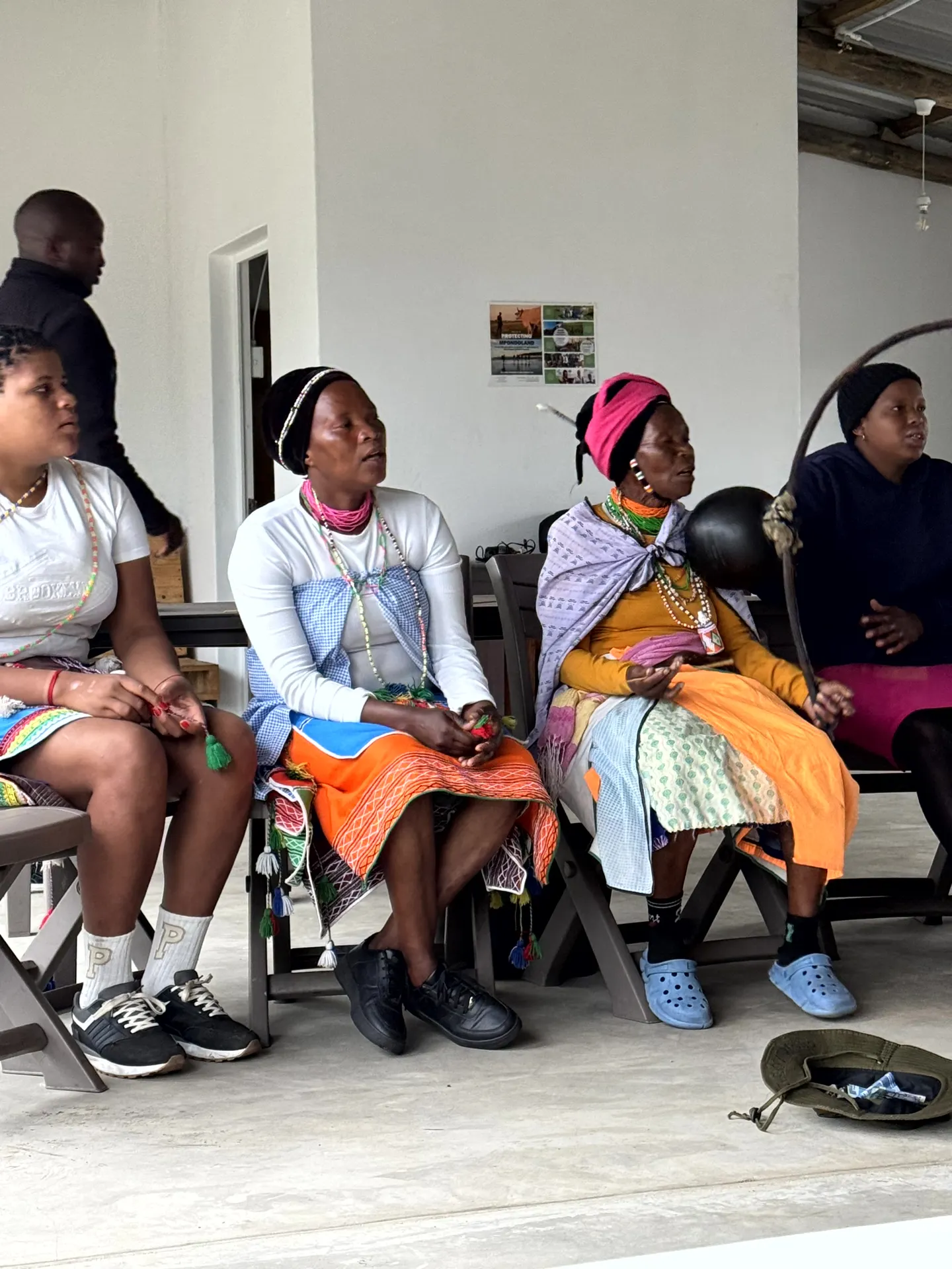 Local women in traditional Mpondo dress at community gathering